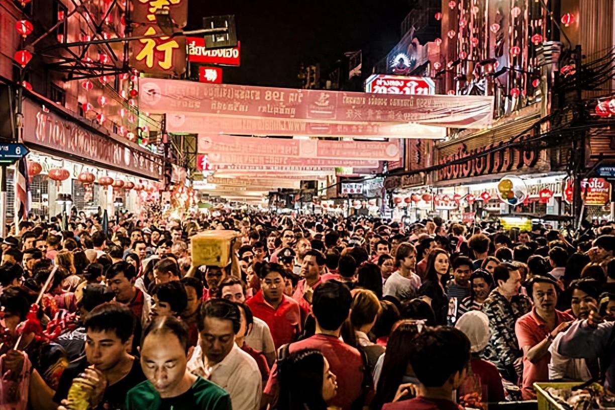 泰国曼谷唐人街准备庆祝中国新年
