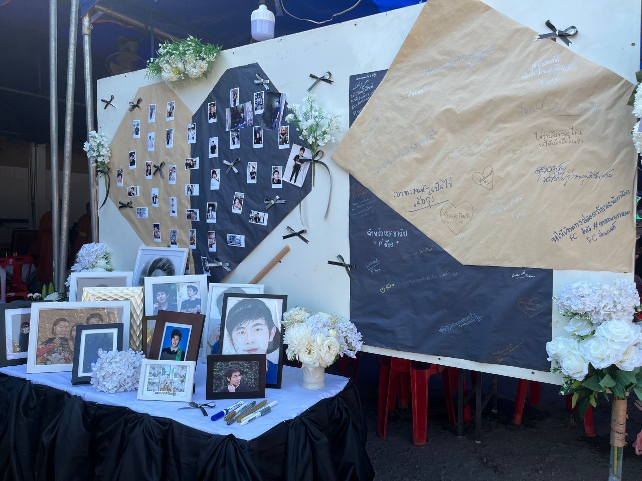 悲伤的气氛,“纳特瓦特·蓬朗卡”家族准备将遗体送交当局调查