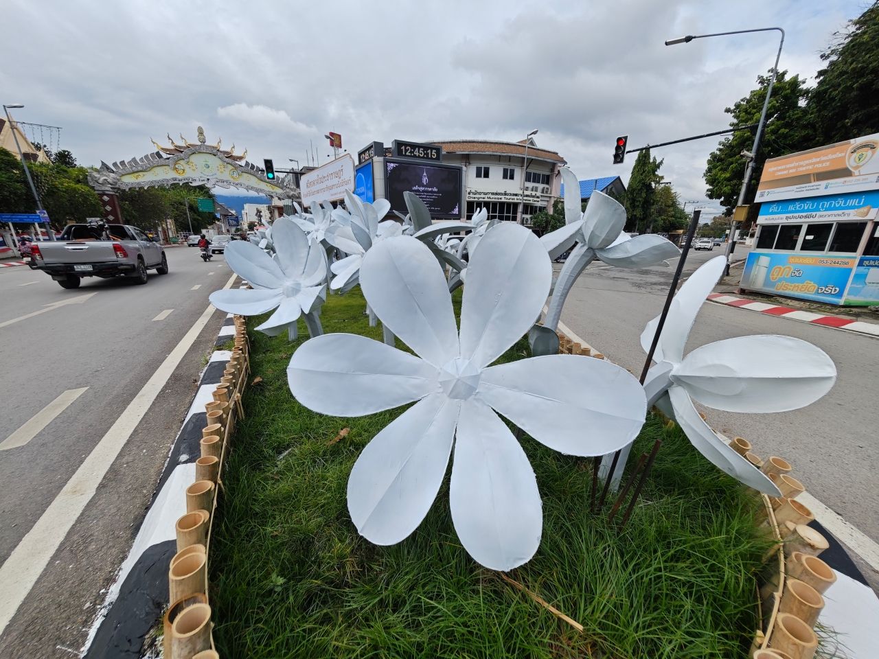 结束天灯节的黑花争议 清迈市政府已安装白花
