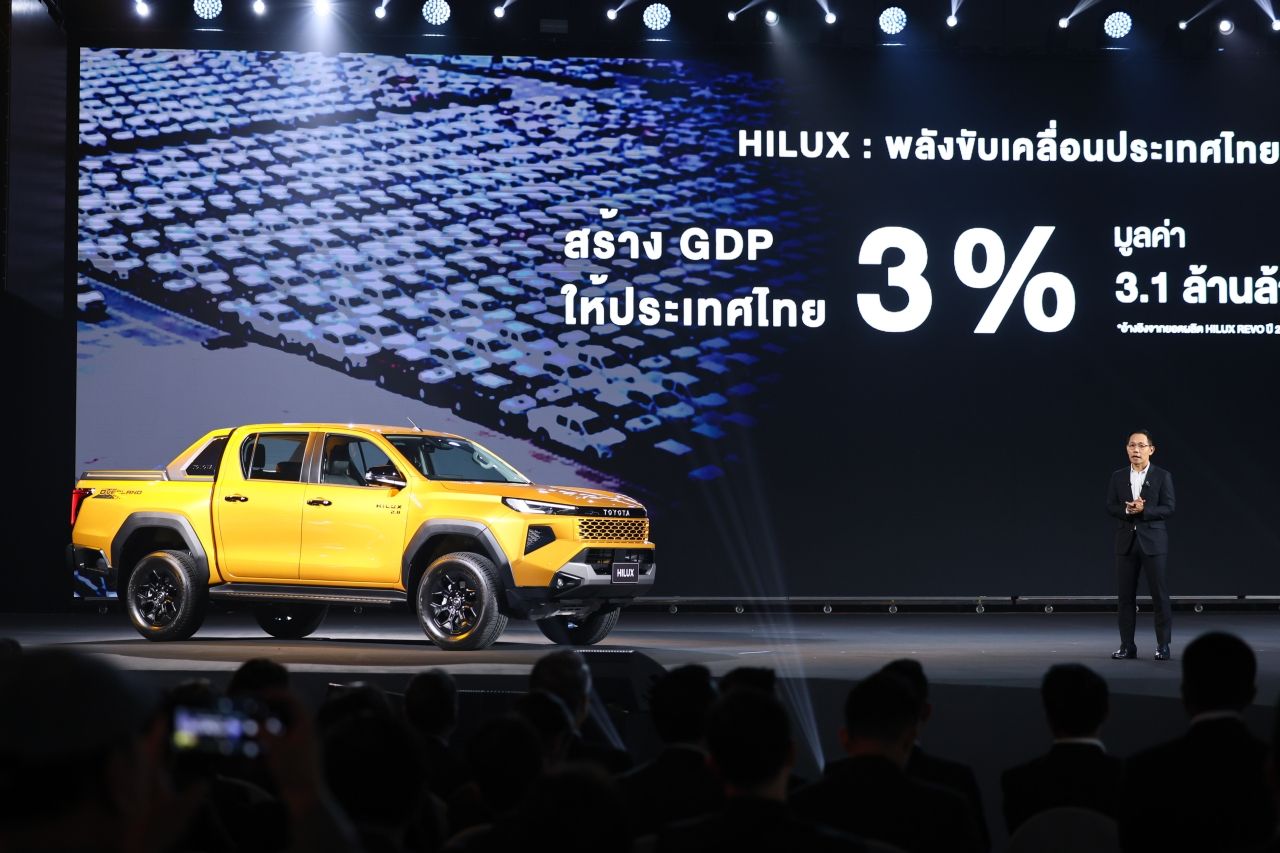 TOYOTA HILUX 由泰国制造的皮卡出口至全球133个国家，销量超过460万辆