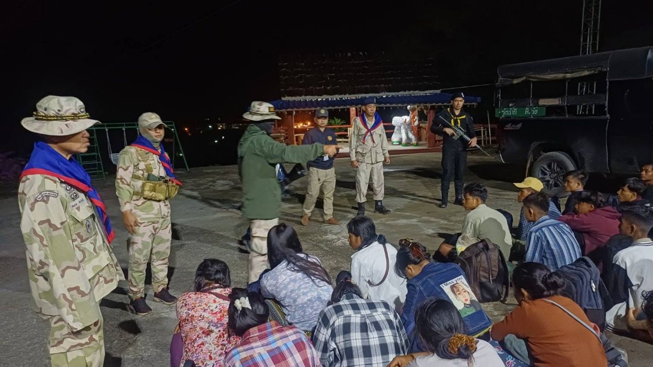 缅甸劳工36人趁机潜入泰国深夜被捕