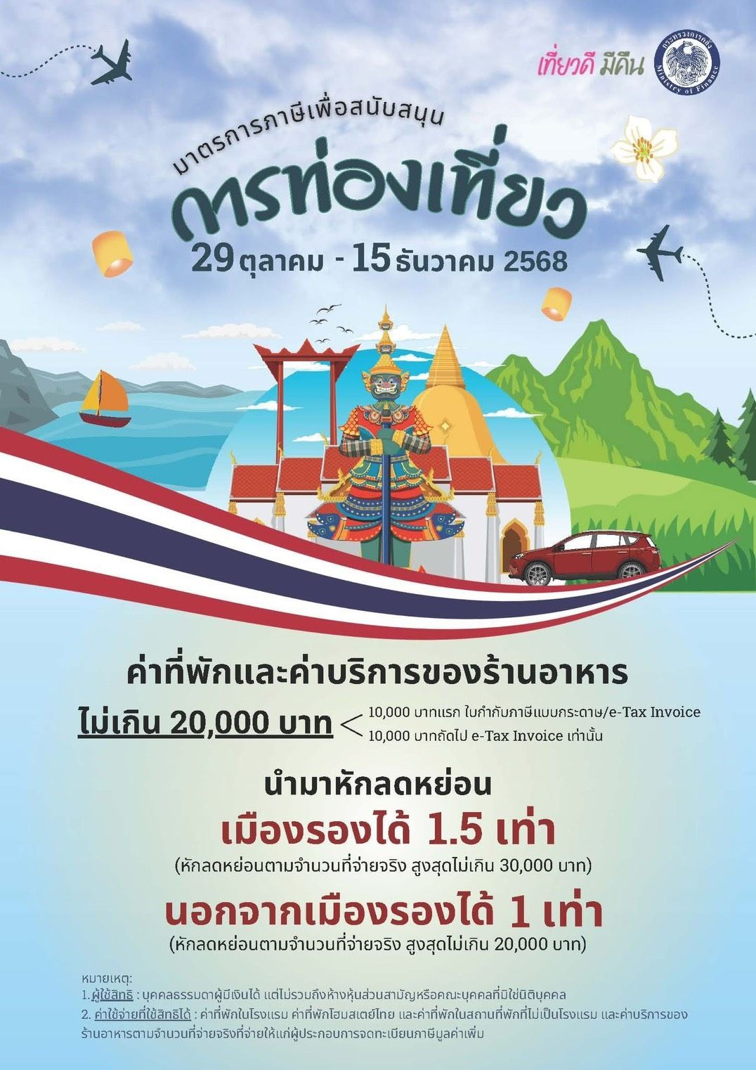 政府号召市民“食-游减税2568”以刺激年末旅游