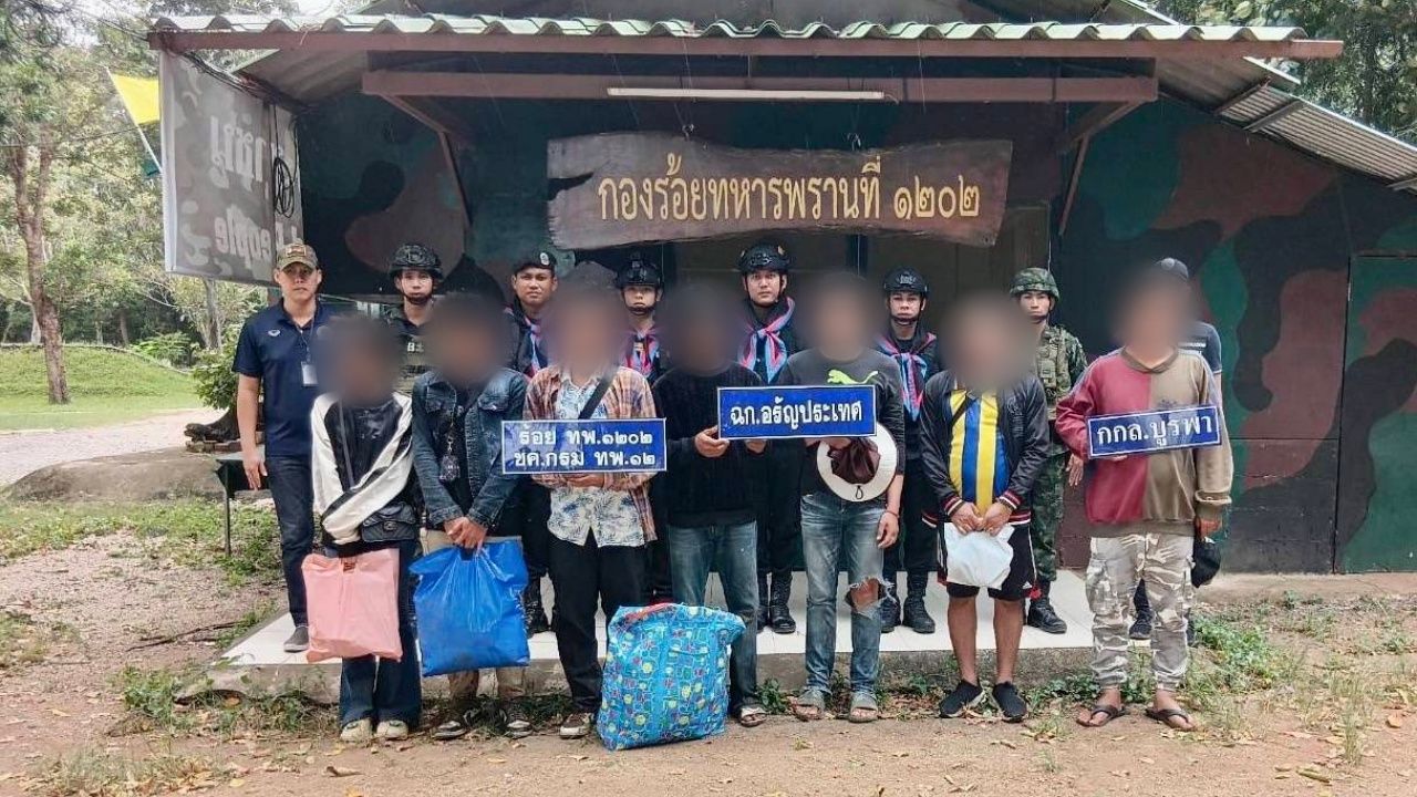 逮捕7名柬埔寨人士非法入境泰国于亚兰边境