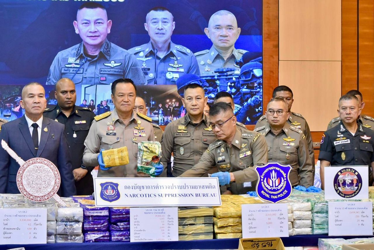 “阿努廷”通报3个月打击毒品网络成果 缴获3.3亿粒疯药 11吨冰毒