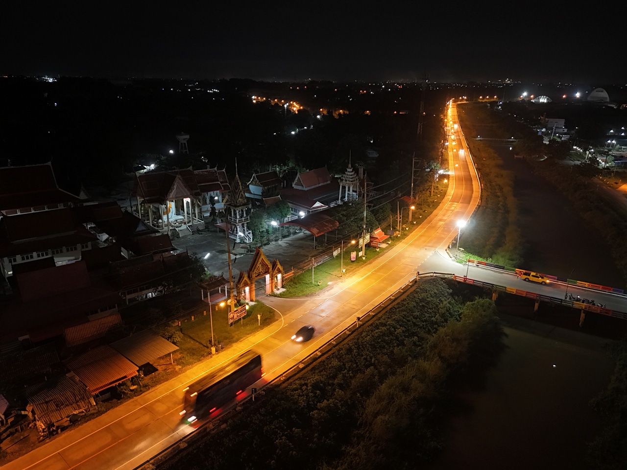 已开放使用，公路 2008 路段 33–Ban Pak Rad，位于大城府，促进物流系统