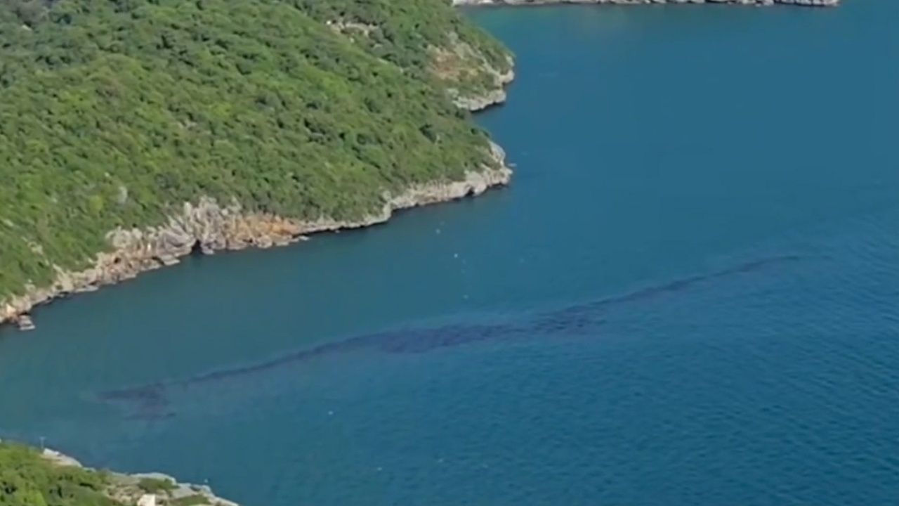 海岸部门紧急调查“油污”泄漏事件，位于色差岛海域