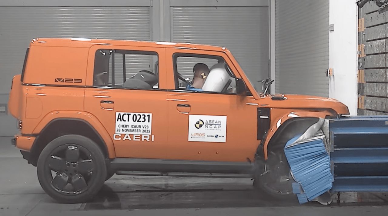 CHERY V23 获得 ASEAN NCAP 五星安全标准认证