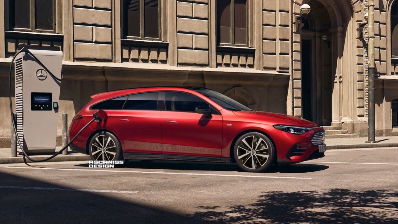 超级帅气的 Mercedes-Benz CLA Shooting Brake Electric