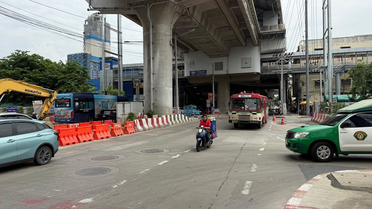 规划出行:Charan Sanitwong路新增两条车道 因橙线地铁施工改道