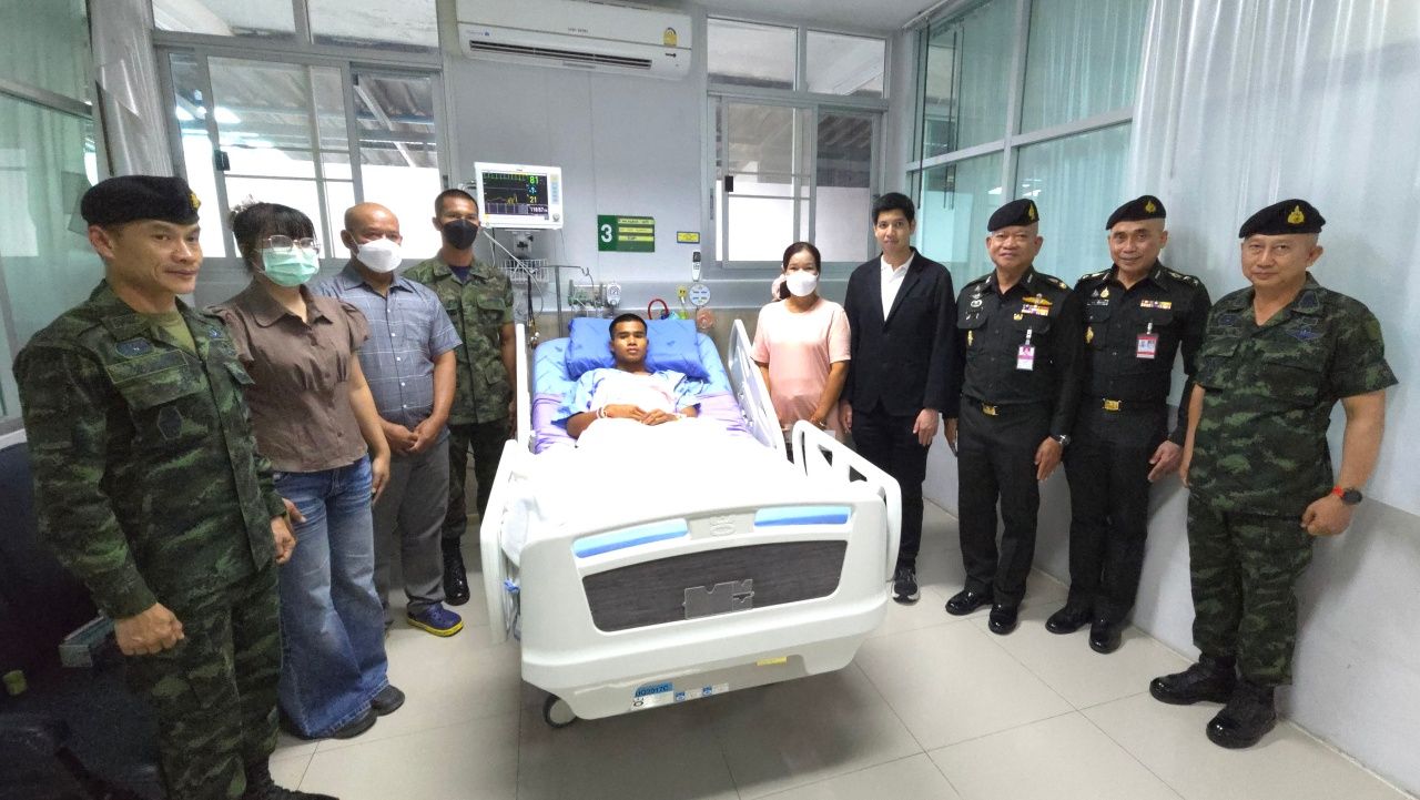 GULF 捐赠120万援助踩中地雷的士兵在ช่องบก