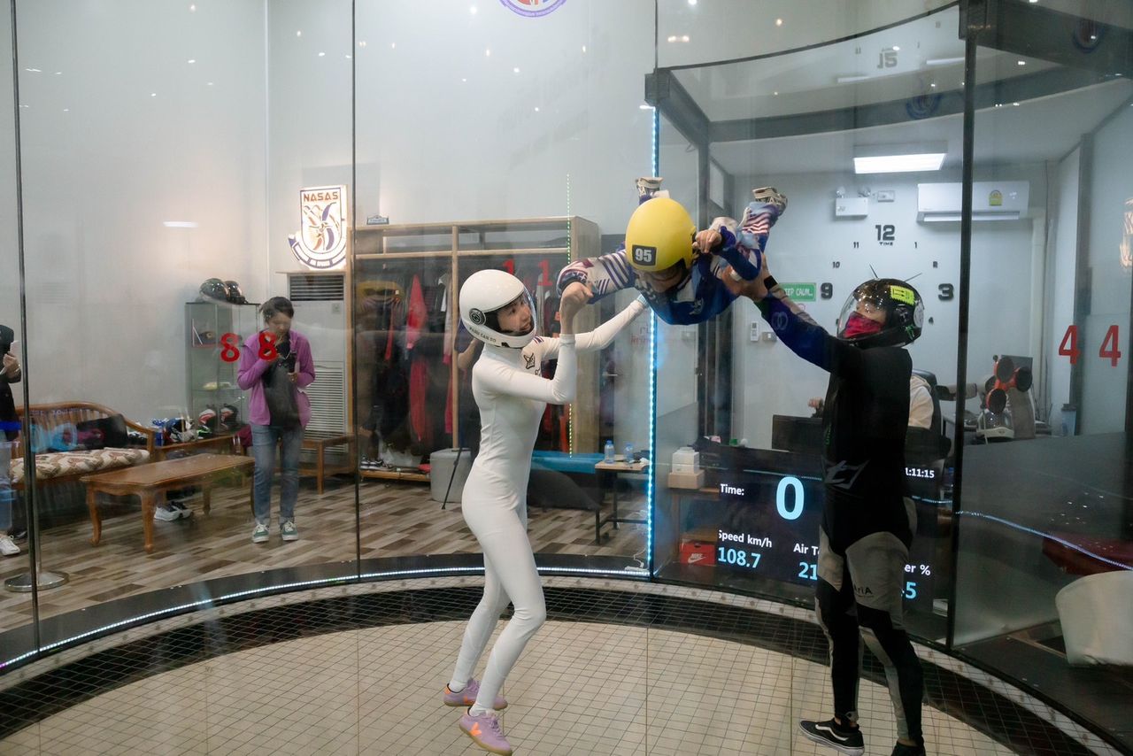 “吉达帕”参与儿童节活动 开阔视野实现泰国儿童的梦想 展示“空中舞蹈”体育表演