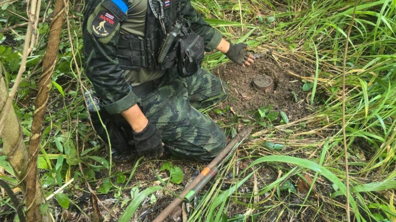 东方军队发现两个状况良好的地雷