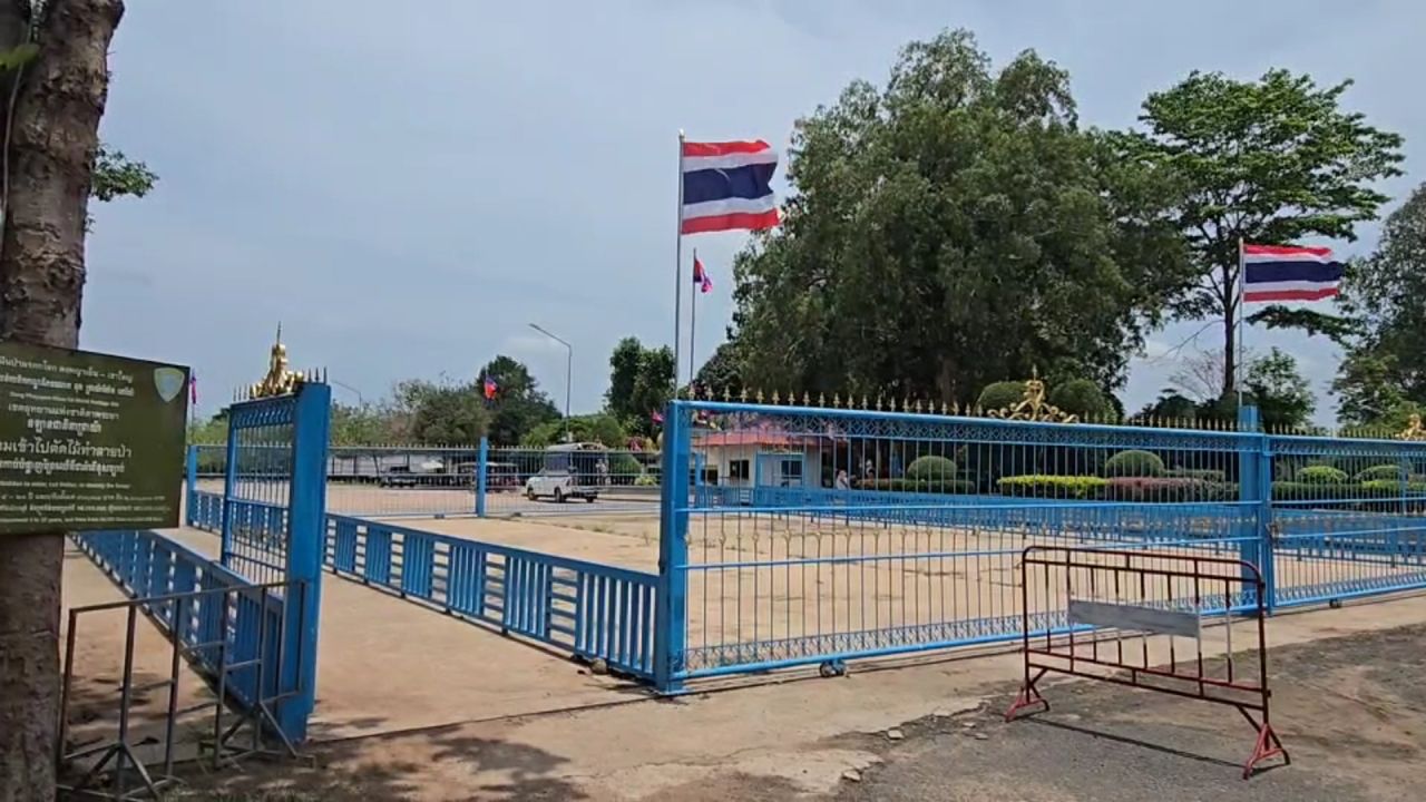 “赛他古通道”泰国-柬埔寨边界异常冷清，巨大集市未见柬埔寨人前来