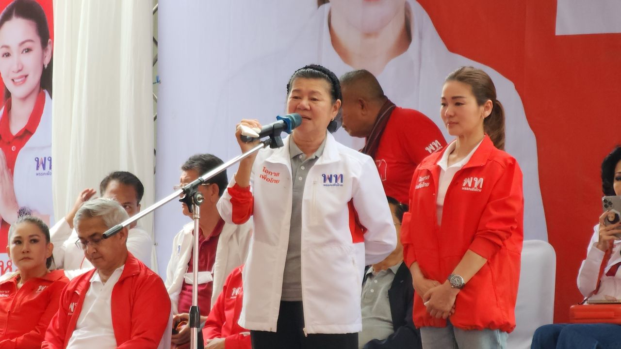 “丁” 在演讲中批评“自豪党”阻碍“宋萨”。呼吁选票给“普里卡”，希望政府增加议员