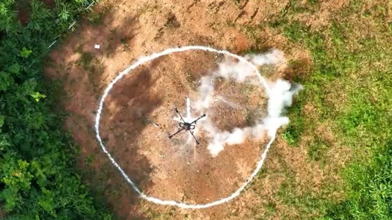 ราชมนู特别任务部队组织无人攻击机战术投弹培训