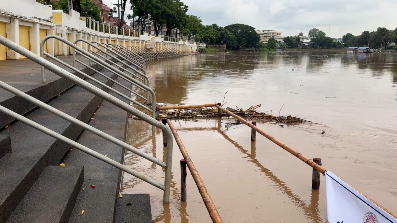 指示加强管理游客放水灯节“清迈宜宾”,湄南平水位持续上升