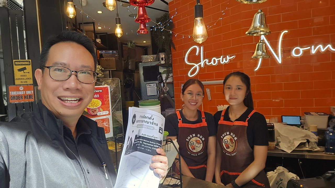 悉尼总领事游说“泰国城”邀请泰国人登记投票