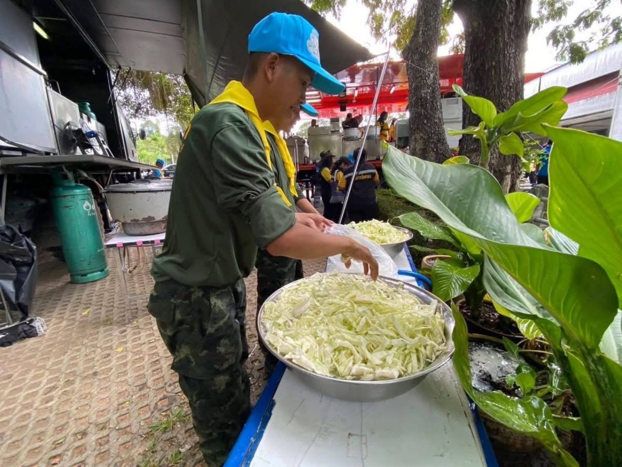 建立皇家厨房，为边境地区的民众和难民提供食物