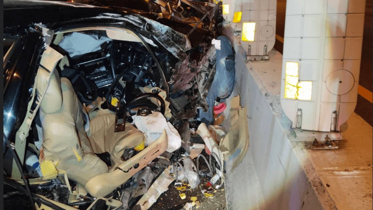 5车连撞事故在7号高速公路,护生助人不幸遇难