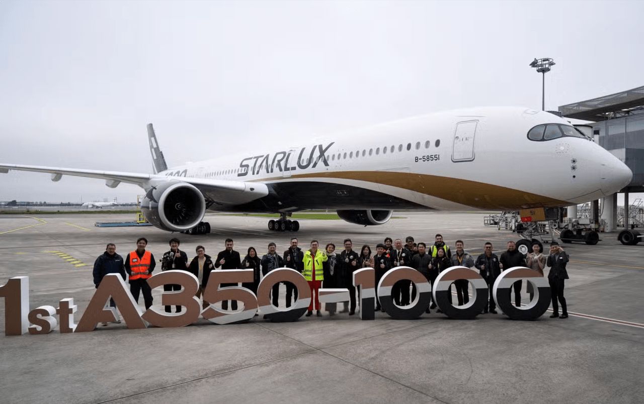 空中客车交付首架全新型号A350-1000