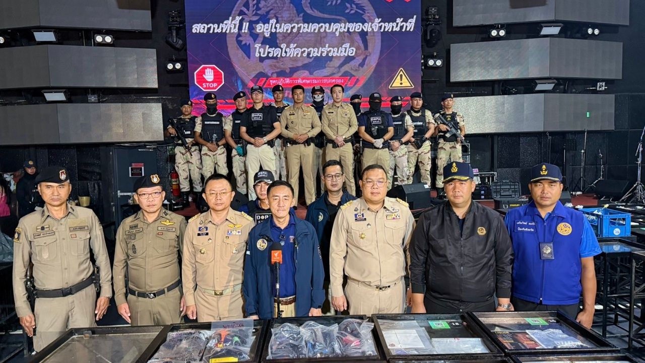 政府突袭朗实地区非法夜店 发现毒品满地 超过100名游客尿样呈阳性