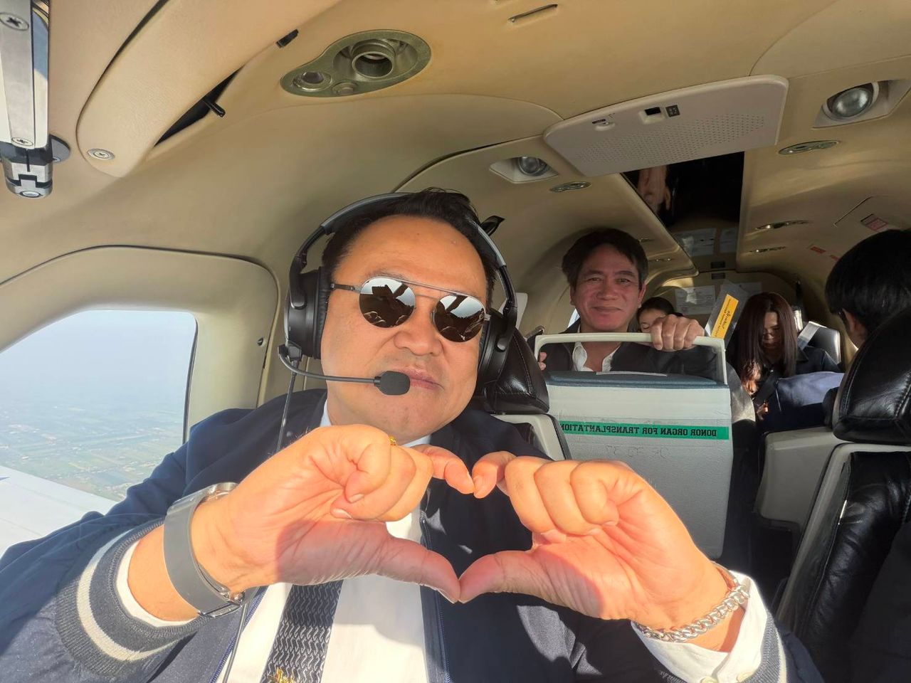 心脏插翼 “阿努廷” 紧急飞行接收第153颗心脏 送往朱拉隆功医院