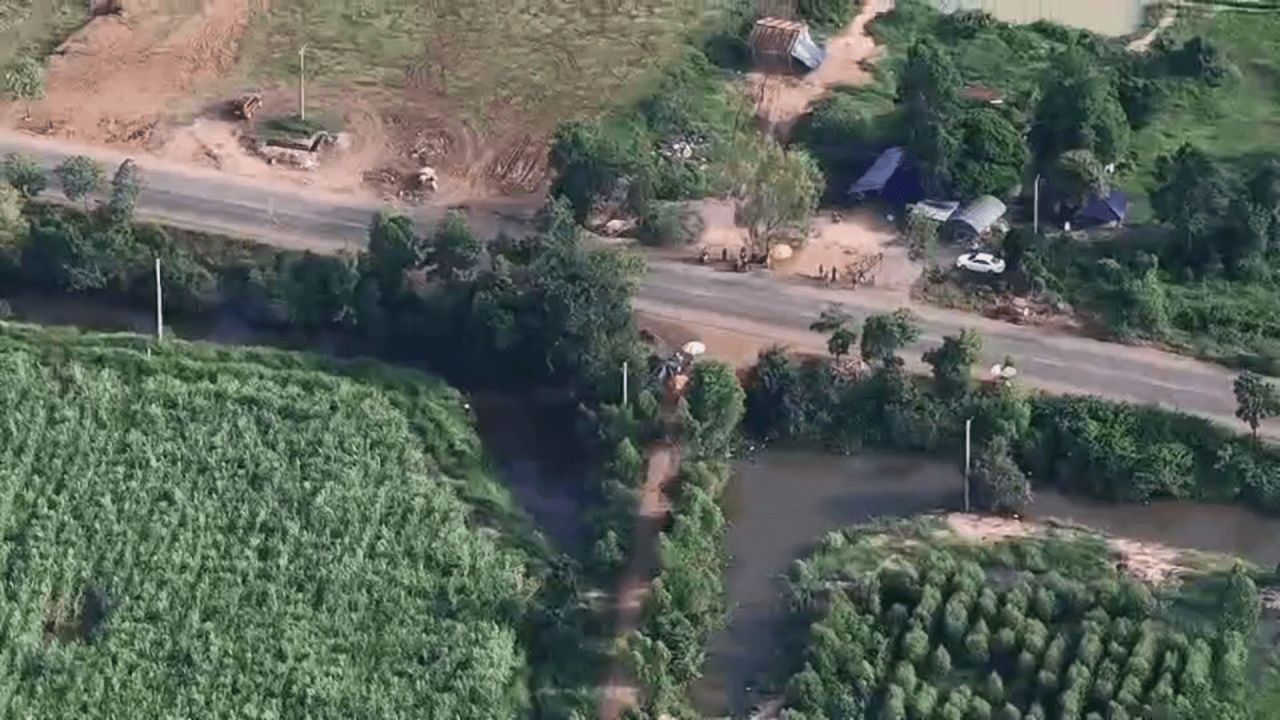 边境区域宁静异常，柬埔寨居民稀少