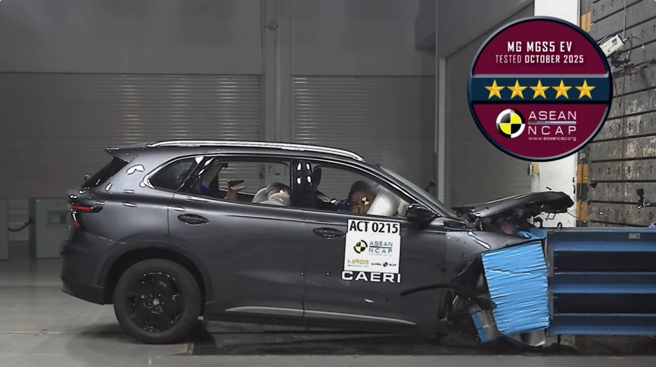 MG 欣喜宣布电动车 NEW MG S5 EV 获得 ASEAN NCAP 五星安全评级