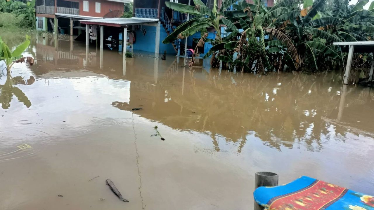 乌泰他尼府天堂岛居民第4次撤离洪水,比往年更严重