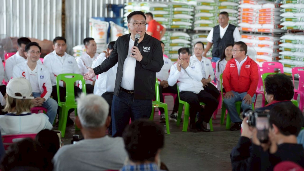 “耀社侬” 带领为泰党进军大城 自信席卷全省议员席位 提出稻农30%利润保障