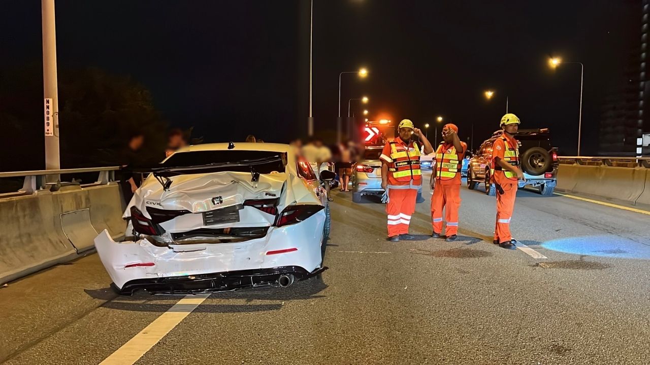 ปากเกร็ด警方快速寻找事实，在乌德朗高速公路上的车祸导致10辆车受损