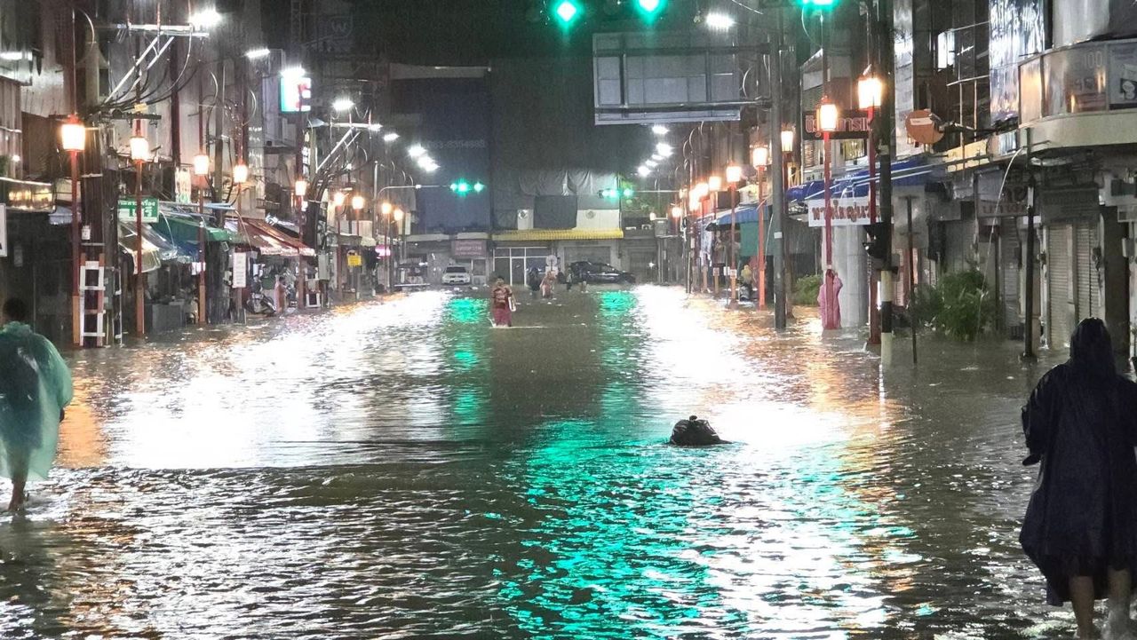 持续暴雨，合艾多地发生洪水，查看“避难中心和沙袋领取点”位置