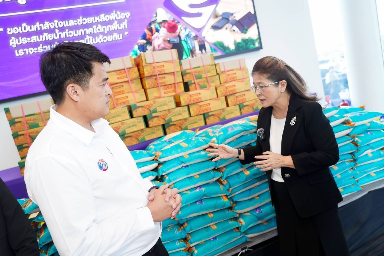 泰国创造泰设立南部水灾救援中心,动员团队派发生活物资