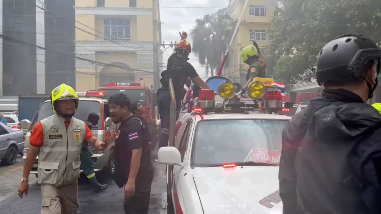 最近乌多姆素地区酒店火灾已扑灭,一人死亡,正在寻找原因