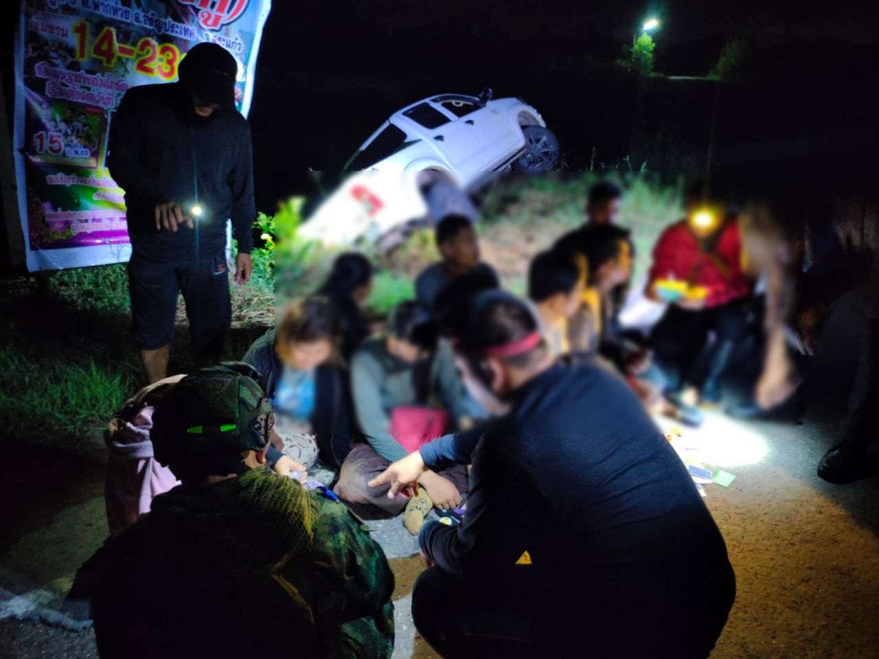 泰国游骑兵拦截越境卡车，拘捕10名非法柬埔寨劳工