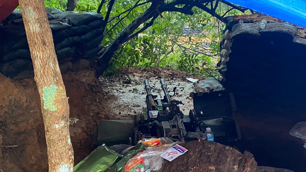 曝光“柬埔寨军队”在ภูมะเขือ战场的武器库，泰方缴获12项武器和无人机