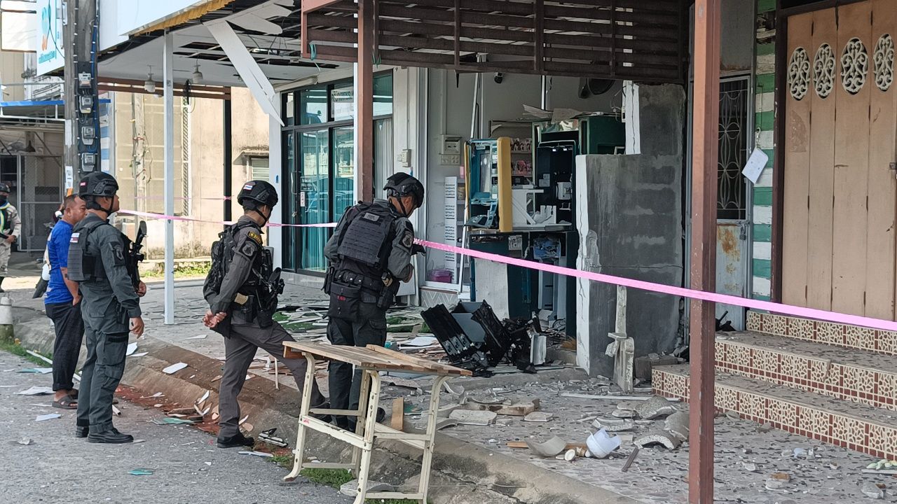 ATM爆炸扰乱帕塔尼，超百万现金消失，警方加紧查明真凶