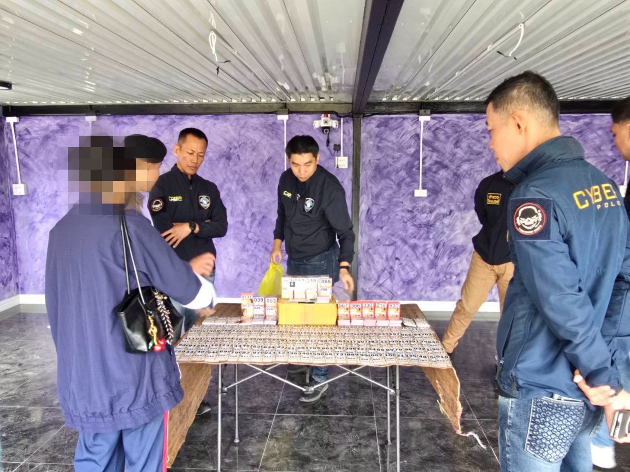 逮捕“บ้านทรัพย์มหาศาล”网络非法彩票策划者 系统内年流通金额达720万泰铢