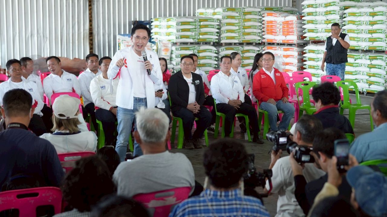 “耀社侬” 带领为泰党进军大城 自信席卷全省议员席位 提出稻农30%利润保障