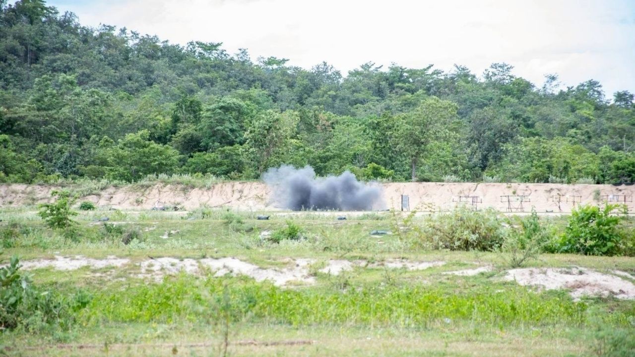 ราชมนู特别任务部队组织无人攻击机战术投弹培训