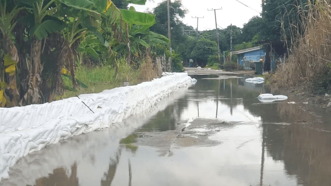 乌泰他尼府天堂岛居民第4次撤离洪水,比往年更严重