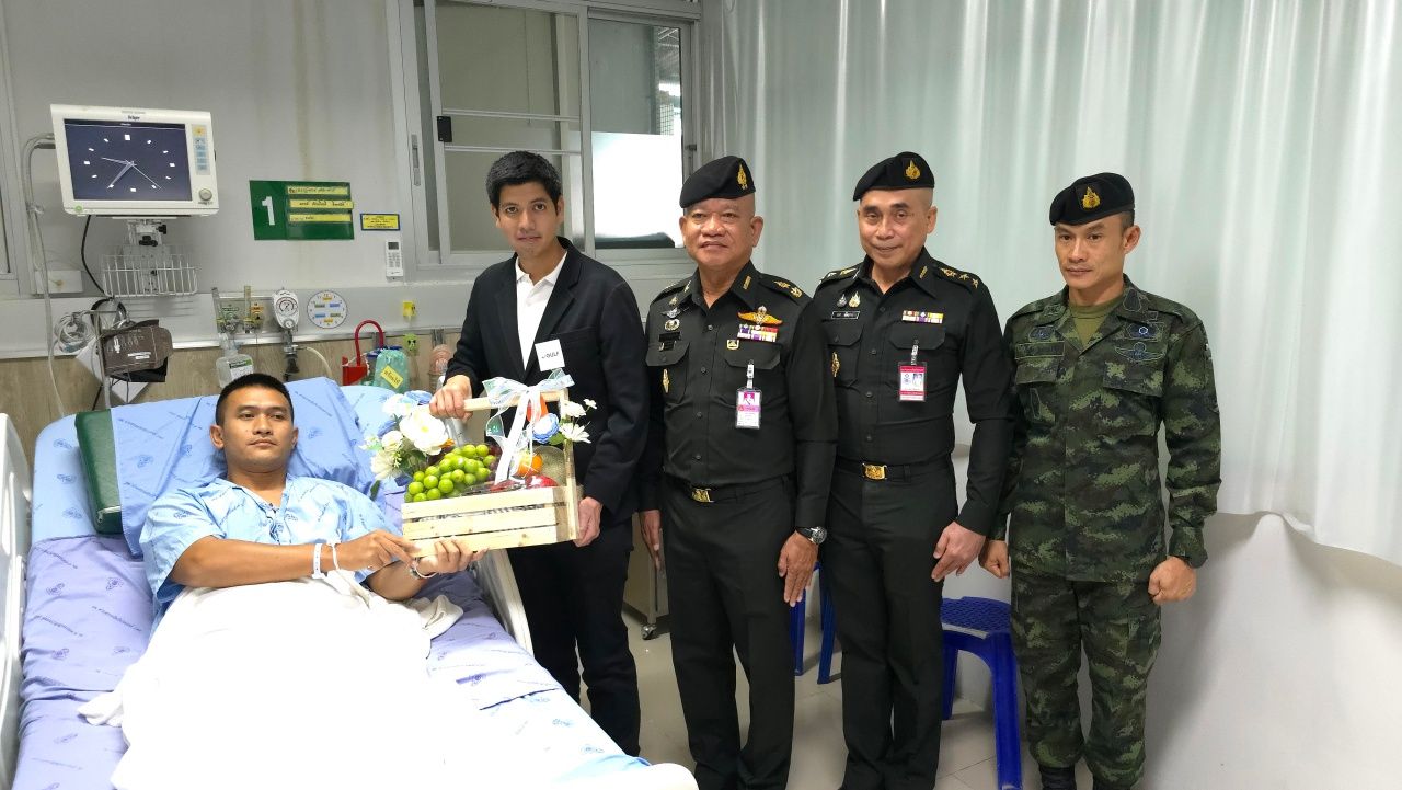 GULF 捐赠120万援助踩中地雷的士兵在ช่องบก