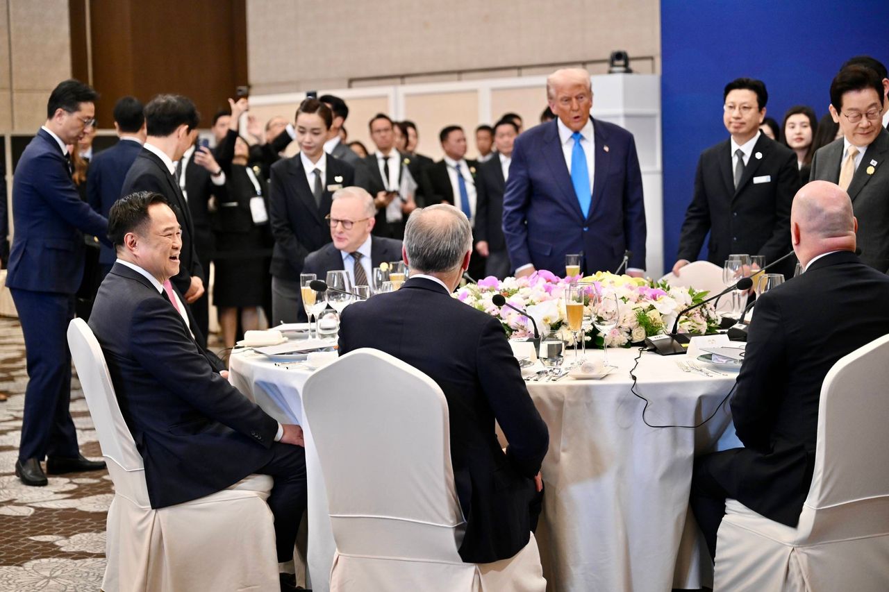 总理参加APEC领导人晚宴,感谢特朗普支持泰柬和平进程