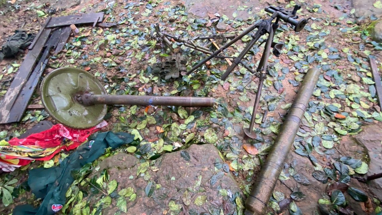 曝光“柬埔寨军队”在ภูมะเขือ战场的武器库，泰方缴获12项武器和无人机