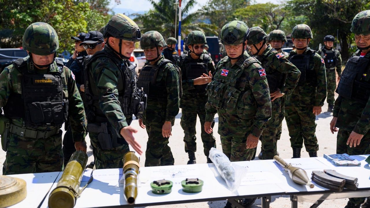 海军总司令访问“Ban Tha Sen–Ban Nong Ri”边境地区,强调严格监控停火协议