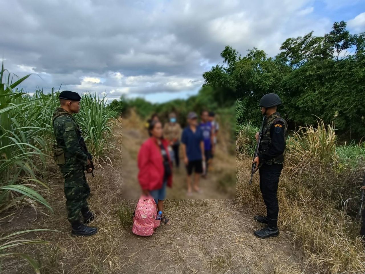 又一次抓获非法入境泰国者，其中有去开马甲账户的，被骗钱，还有饥饿不堪的柬埔寨人冒险返回盐田市场