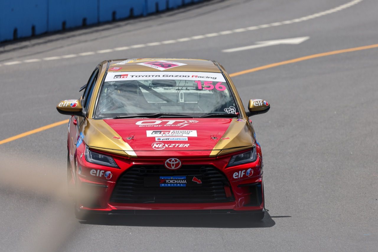 Toyota Gazoo Racing Thailand 第一次比赛在邦盛街道赛道的竞赛结果