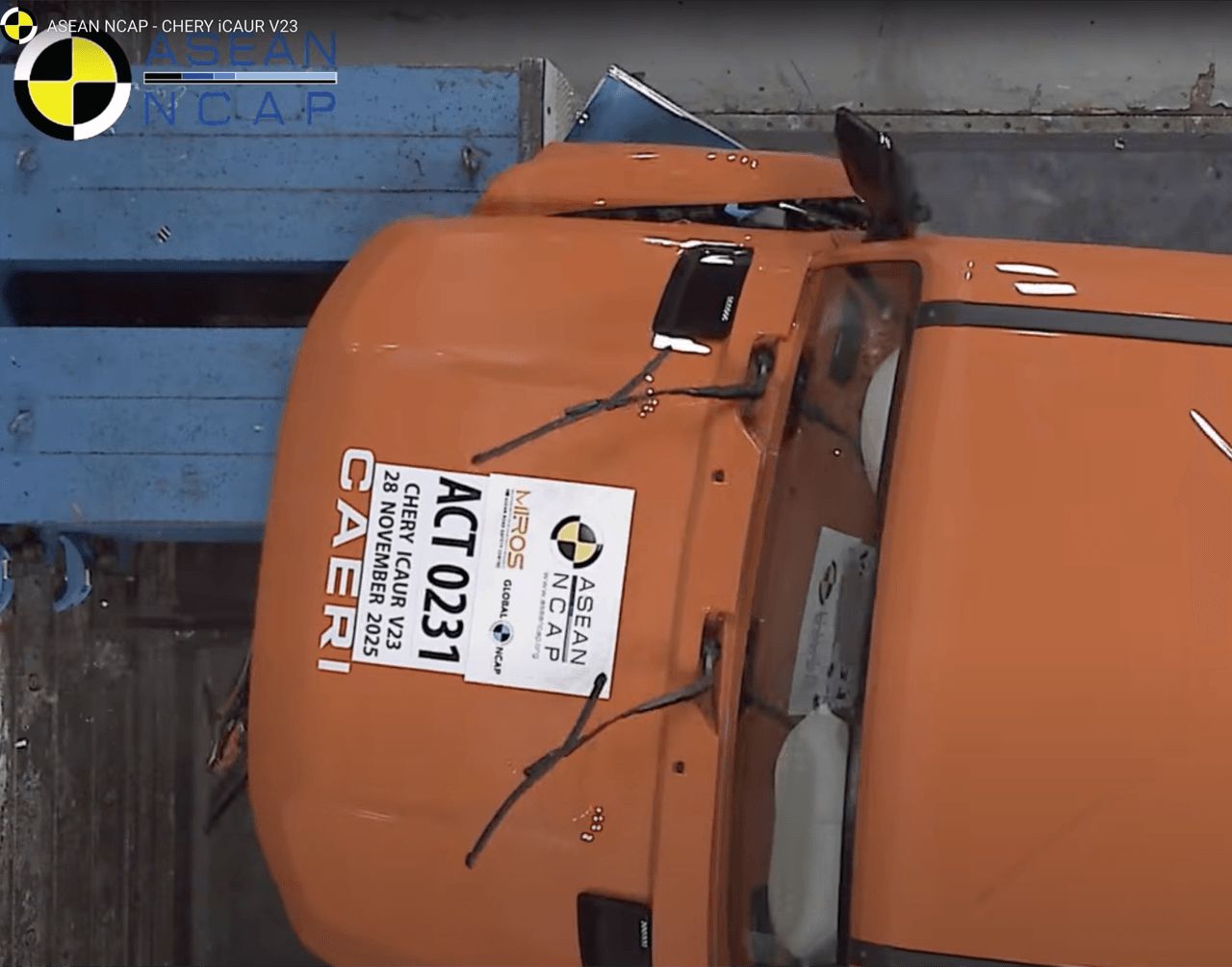 CHERY V23 获得 ASEAN NCAP 五星安全标准认证