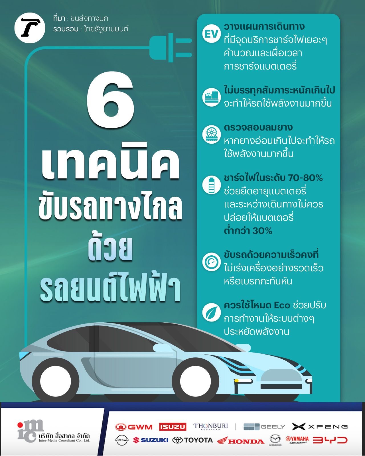 6 个使用电动汽车安全长途驾驶的技巧