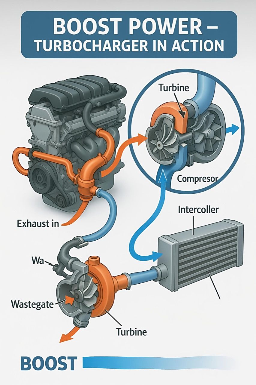 涡轮增压器如何提升发动机马力